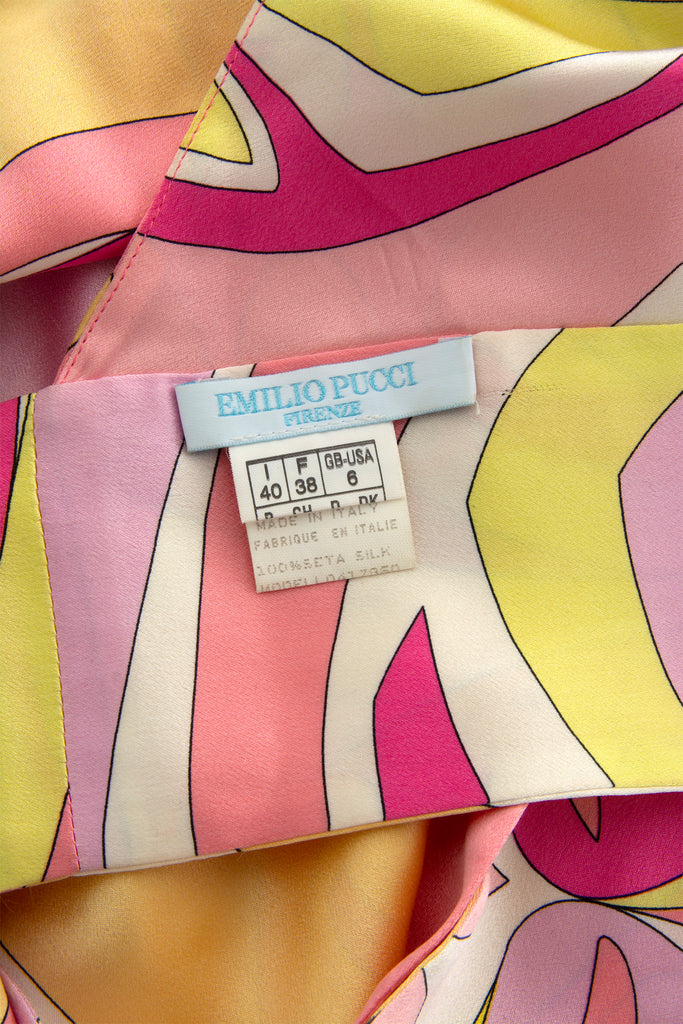 Emilio Pucci Printed Tie Up Top - irvrsbl
