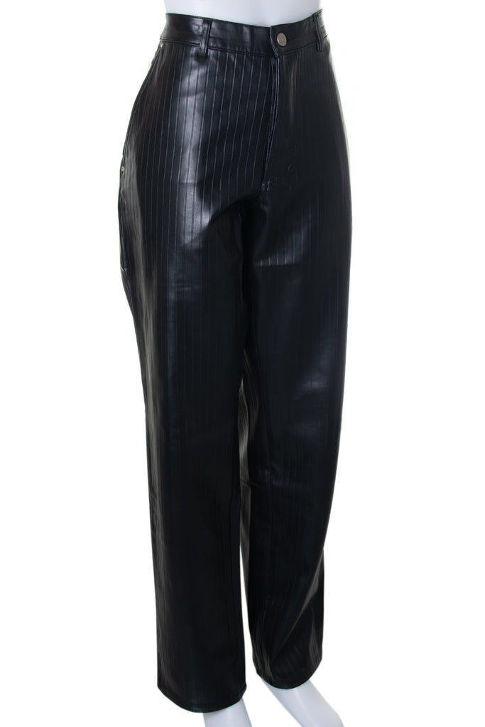 Versace Leather Look Pants - irvrsbl