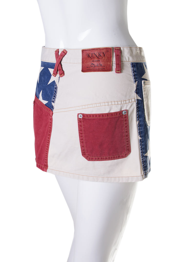 Hysteric Glamour American Flag Denim Skirt - irvrsbl