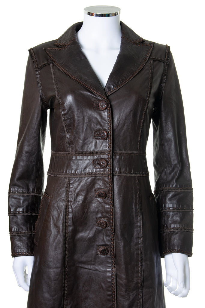 Moschino Leather Trench - irvrsbl