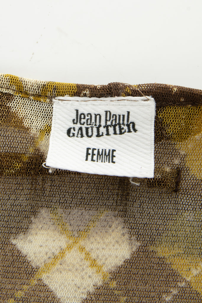 Jean Paul Gaultier Argyle Check Dress - irvrsbl