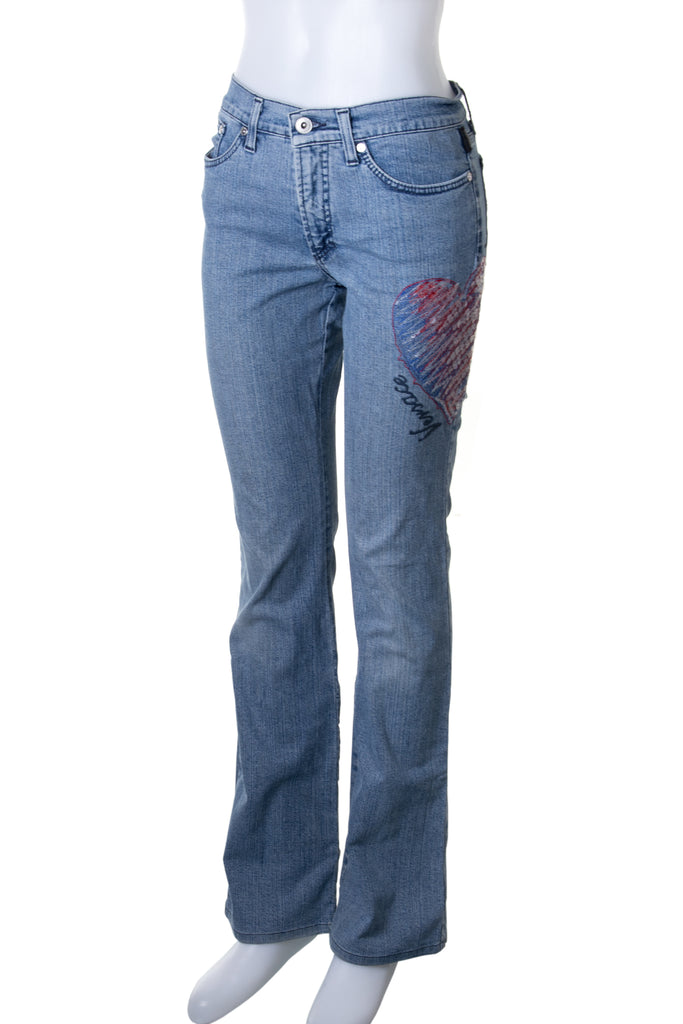 Versace Heart Low Rise Jeans - irvrsbl