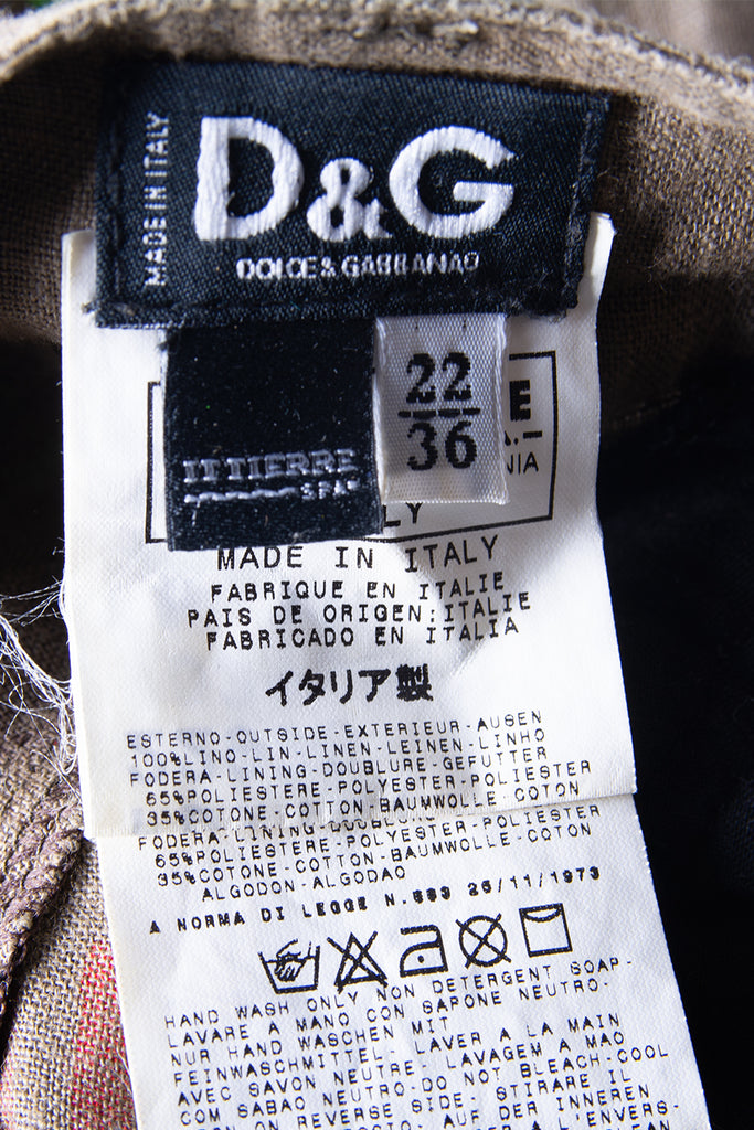 Dolce and Gabbana Printed Cargo Pants - irvrsbl
