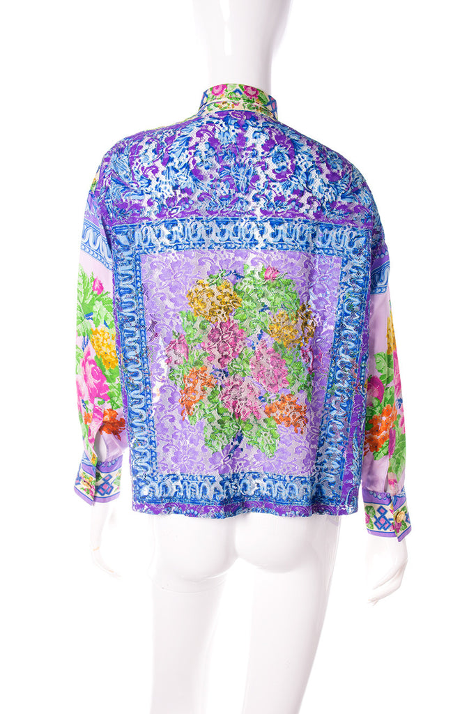 Versace Lace Cutwork Baroque Shirt - irvrsbl
