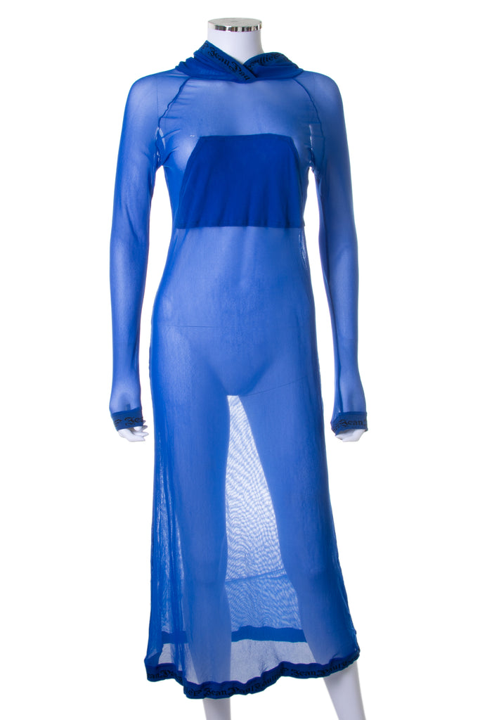 Jean Paul Gaultier Mesh Hooded Dress - irvrsbl