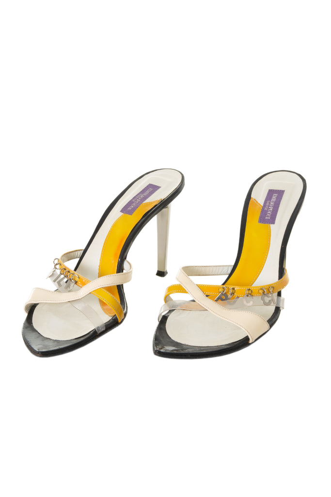 Emilio Pucci Spell Out Heels 37.5 - irvrsbl