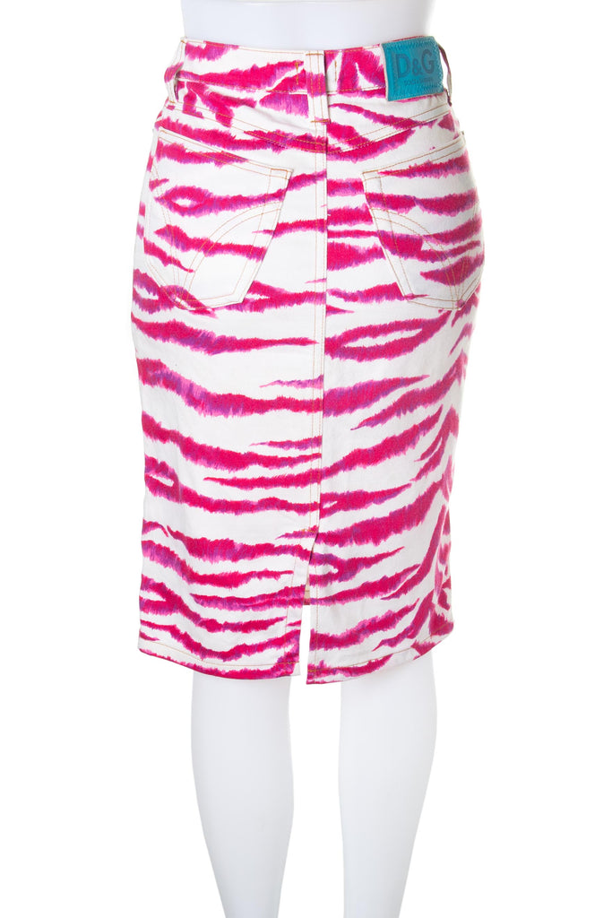 Dolce and Gabbana Zebra Print Skirt - irvrsbl
