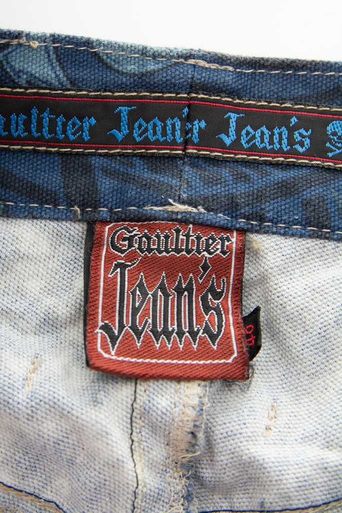Jean Paul Gaultier Tribal Printed Jeans - irvrsbl