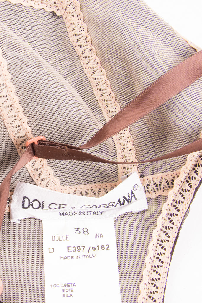 Dolce and Gabbana Rare 1997 Sheer Floral Dress - irvrsbl
