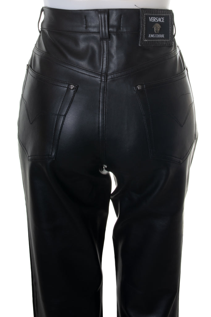 Versace Faux Leather Pants - irvrsbl
