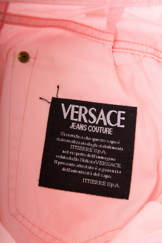 Versace High Waisted Sunburst Jeans - irvrsbl