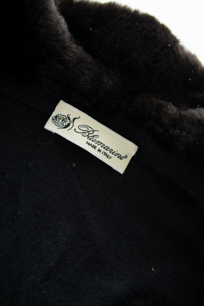 Blumarine Fur Collar Rhinestone Cardigan - irvrsbl