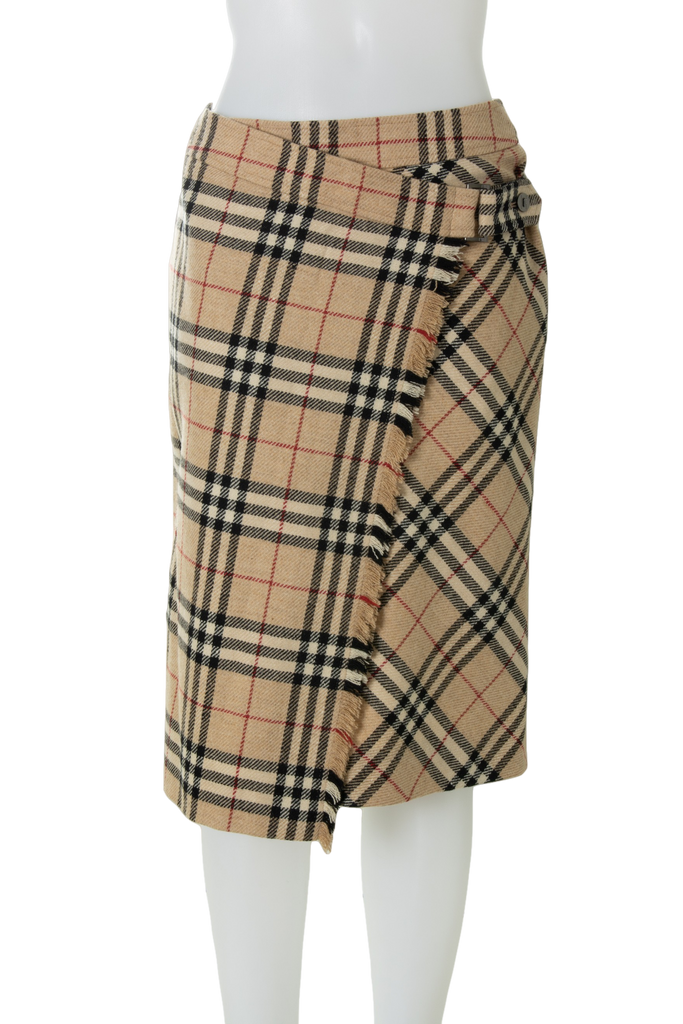 Burberry Nova Check Wrap Skirt - irvrsbl