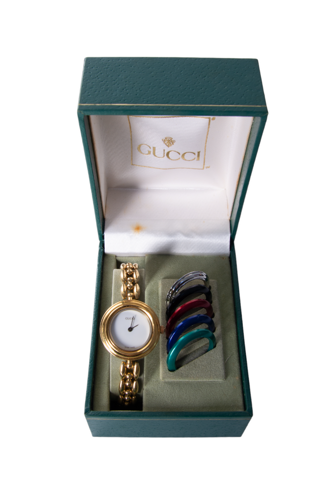 Gucci Chain Link Interchangeable Bezel Watch - irvrsbl