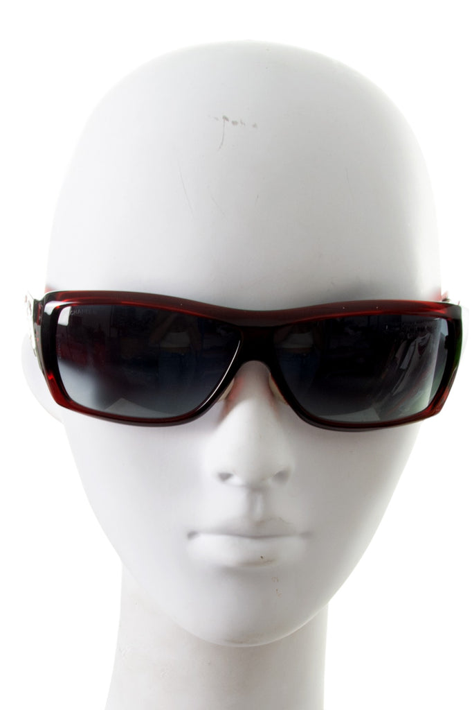 Chanel CC Sunglasses in Red - irvrsbl