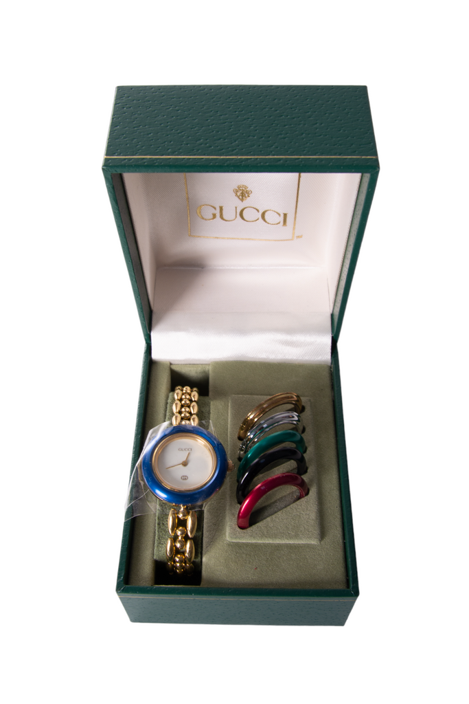 Gucci Chain Link Interchangeable Bezel Watch - irvrsbl