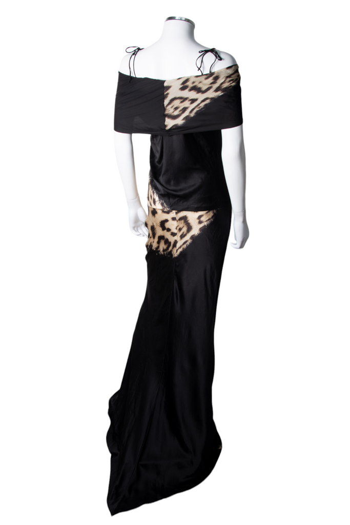 Roberto Cavalli Off Shoulder Printed Gown - irvrsbl