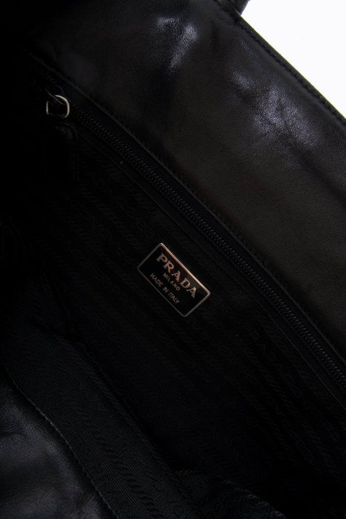 Prada Leather Logo Tote - irvrsbl