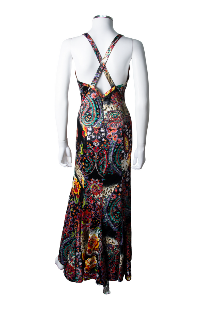 Roberto Cavalli Paisley Bustier Gown - irvrsbl