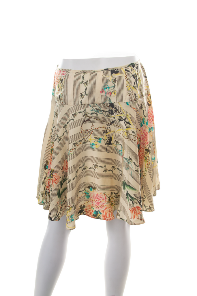 John Galliano Floral Print Skirt - irvrsbl