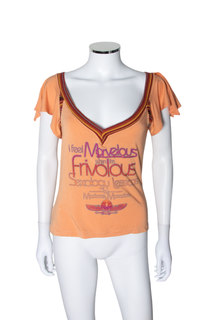 Dolce and Gabbana "I Feel Marvelous When I'm Frivolous" Tshirt - irvrsbl