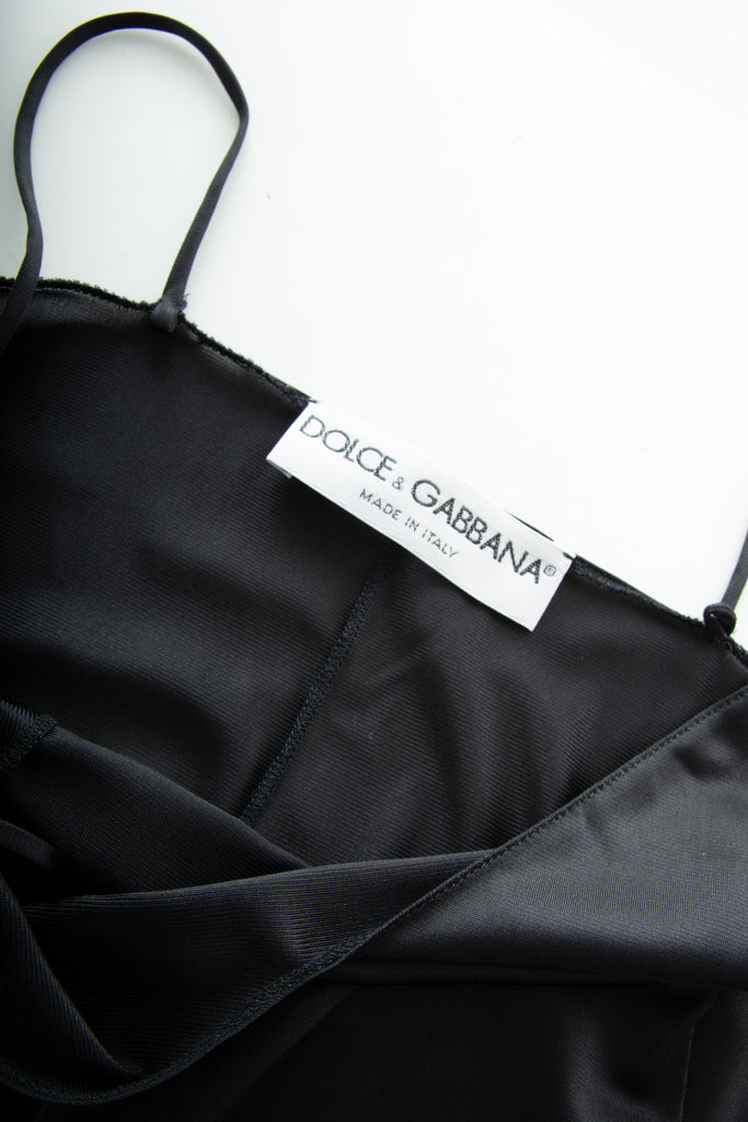 Dolce and Gabbana Black Slip Dress - irvrsbl