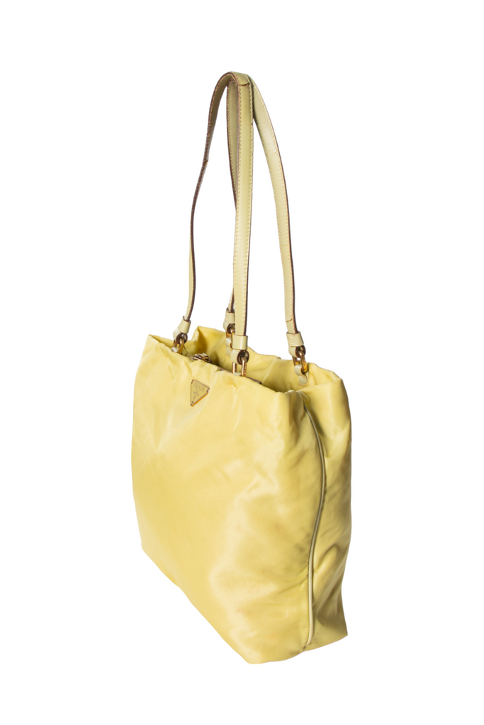 Prada Yellow Nylon Tote - irvrsbl