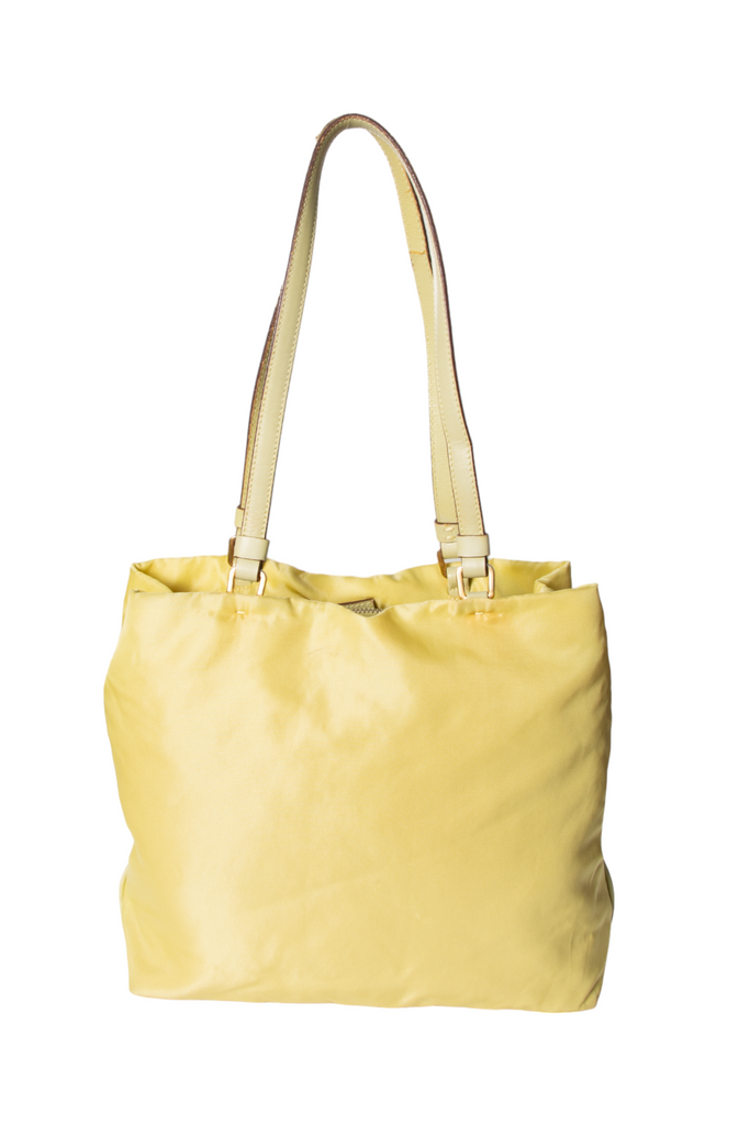 Prada Yellow Nylon Tote - irvrsbl