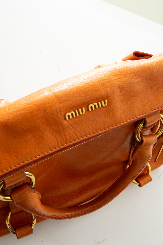 Miu Miu Orange Vitello Bag - irvrsbl