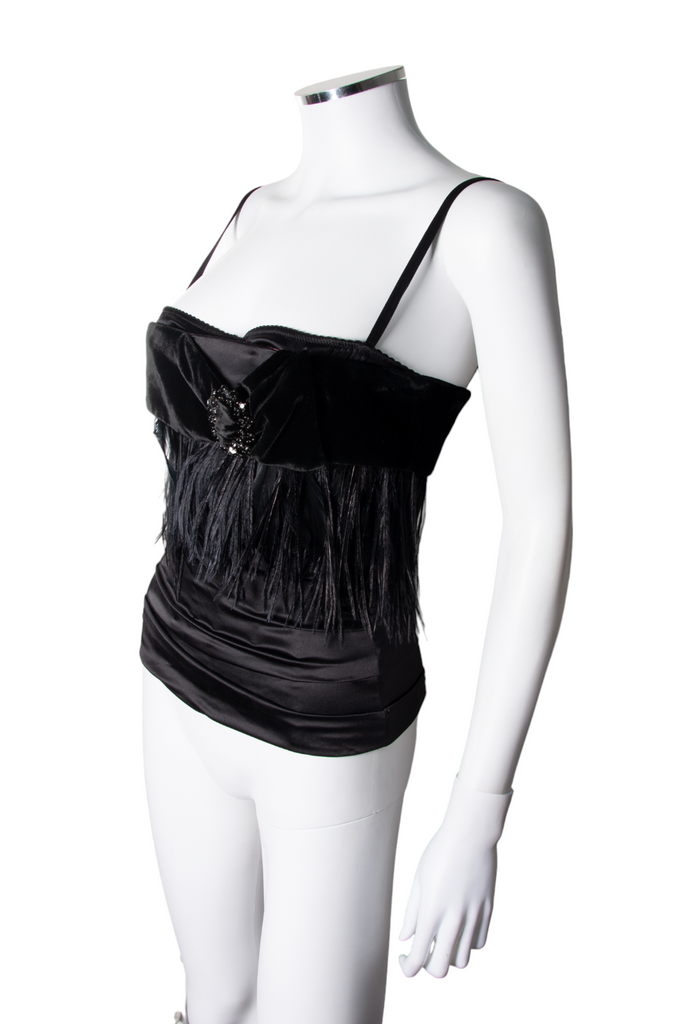 Dolce and Gabbana Feather Corset Top - irvrsbl