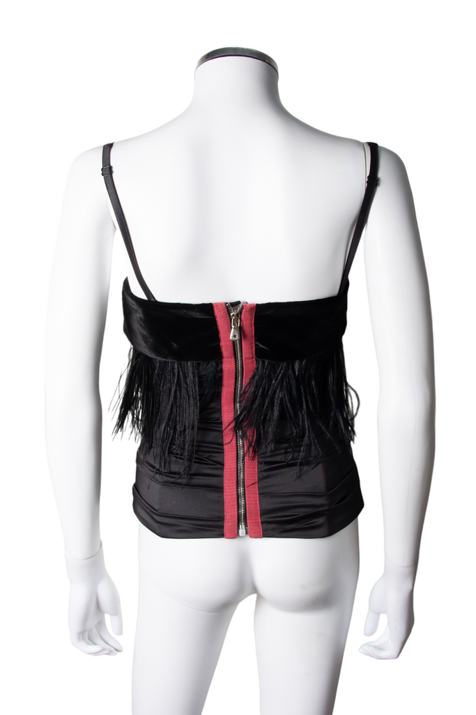 Dolce and Gabbana Feather Corset Top - irvrsbl