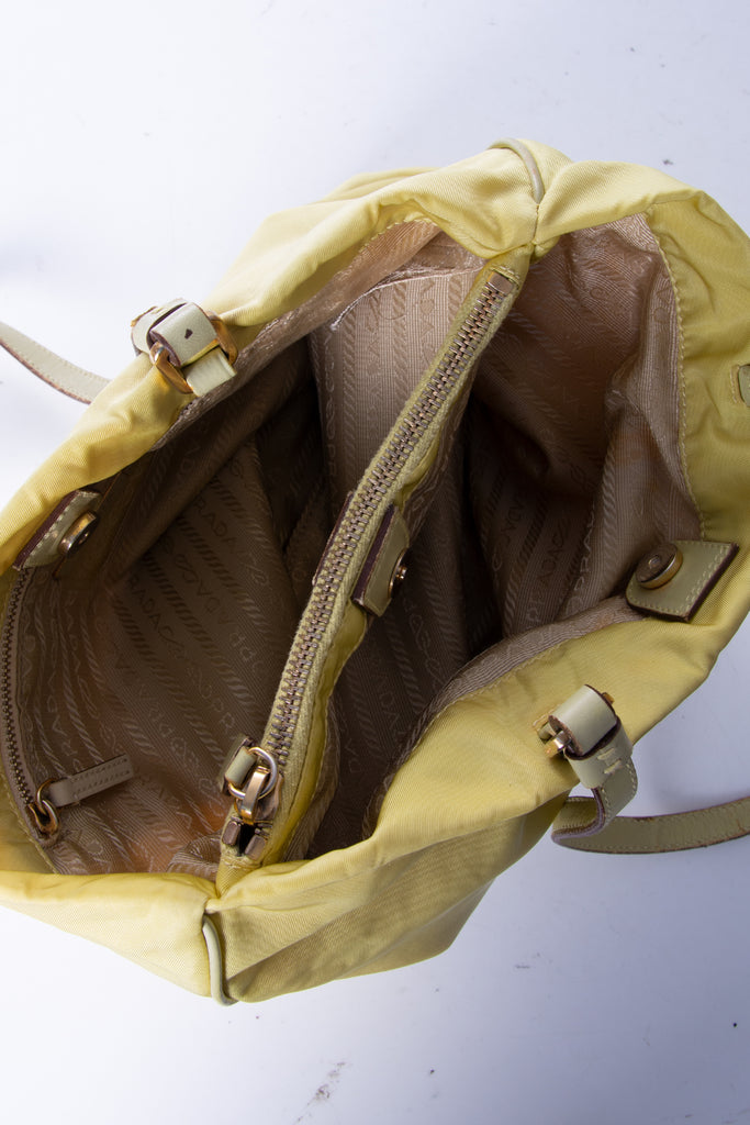 Prada Yellow Nylon Tote - irvrsbl