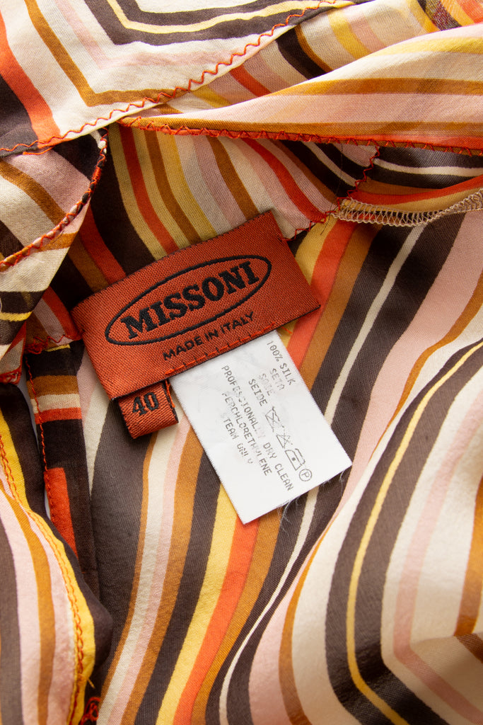 Missoni Open Tie Front Silk Blouse - irvrsbl