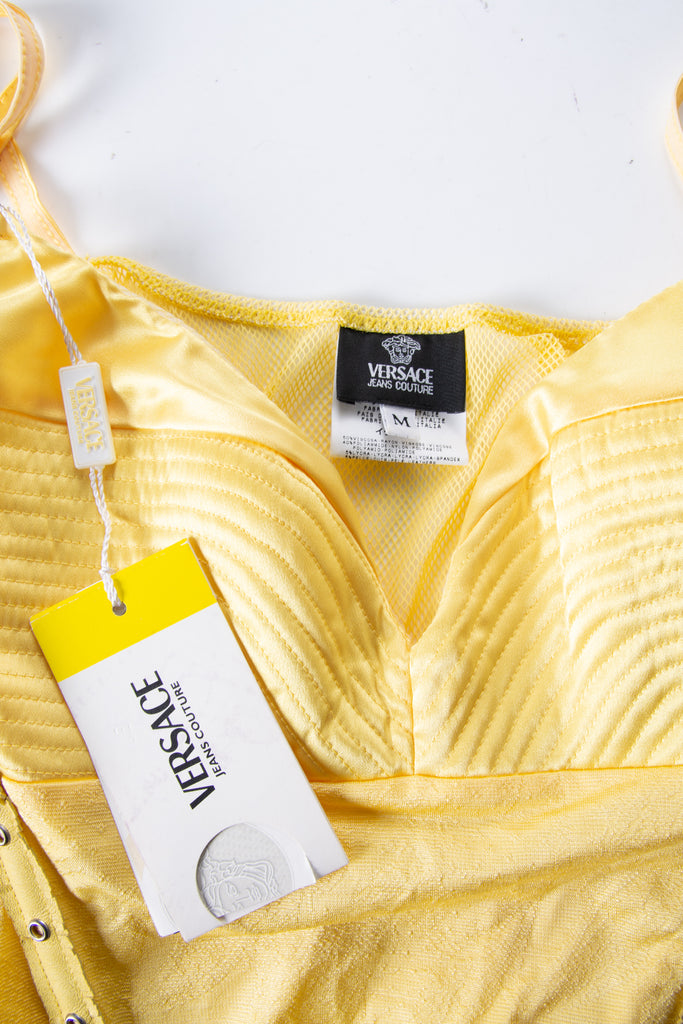 Versace Yellow Boned Bustier - irvrsbl