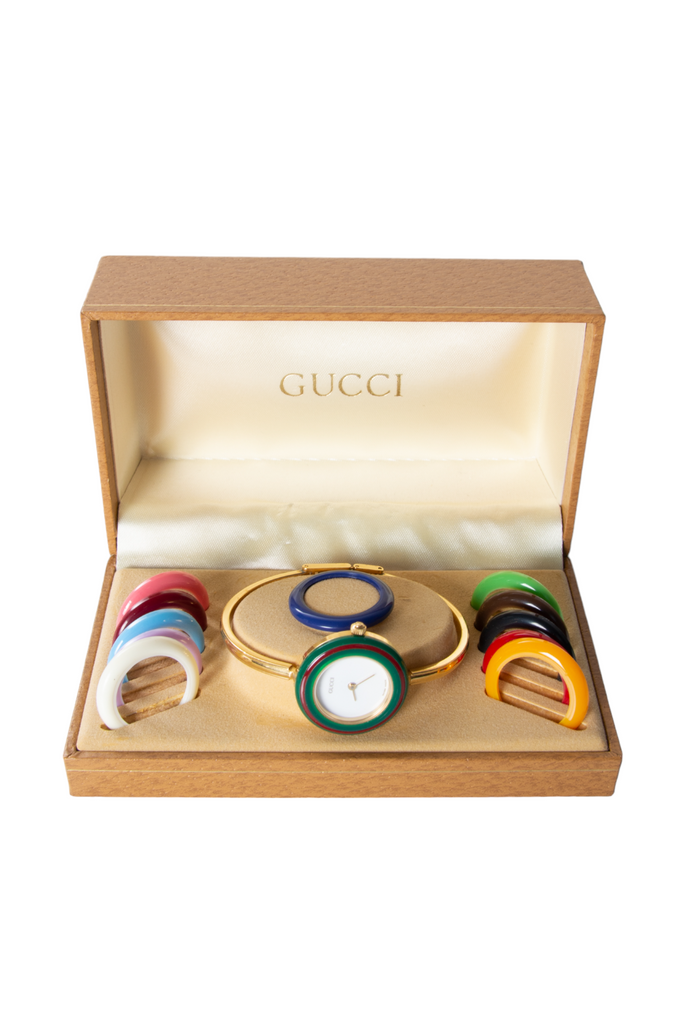 Gucci Watch with Interchangeable Bezels - irvrsbl