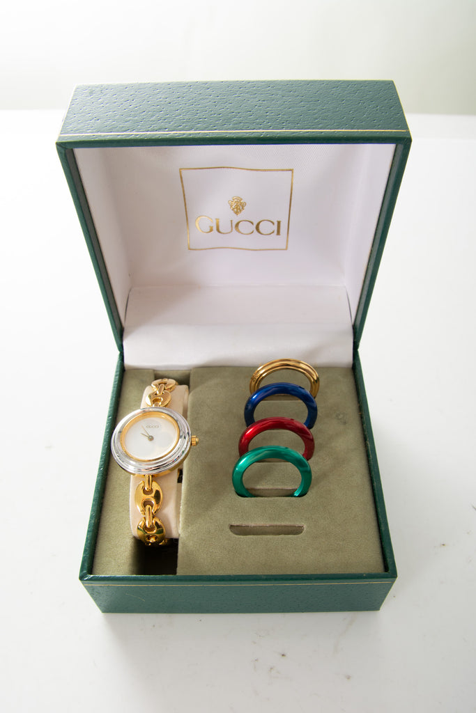 Gucci 90s Interchangeable Bezel Watch - irvrsbl