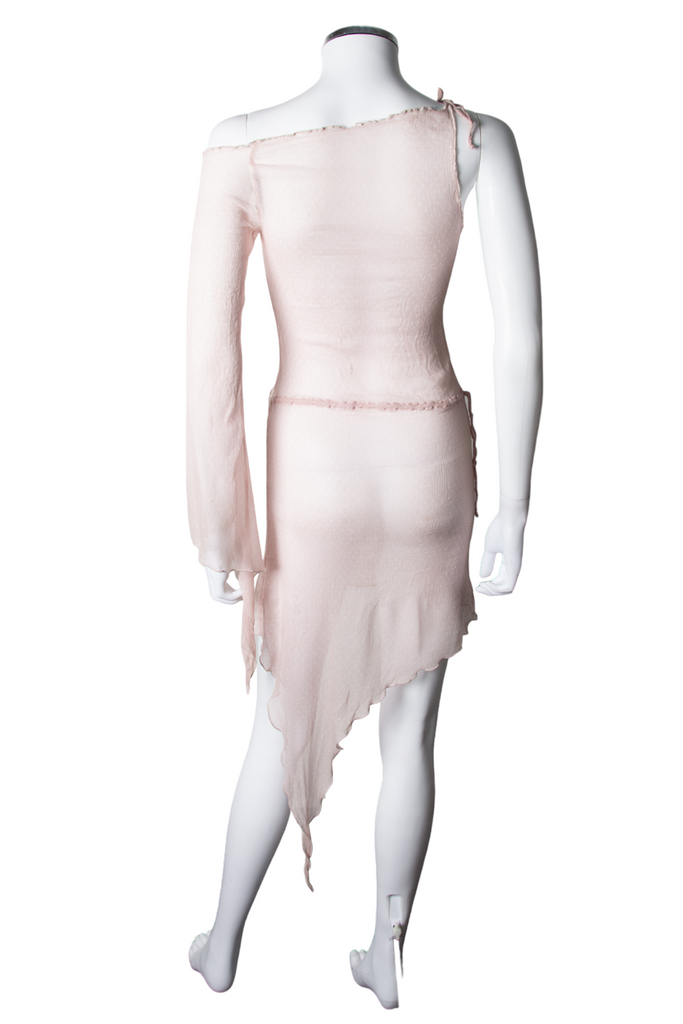 Sisley Sheer Asymmetrical Dress - irvrsbl