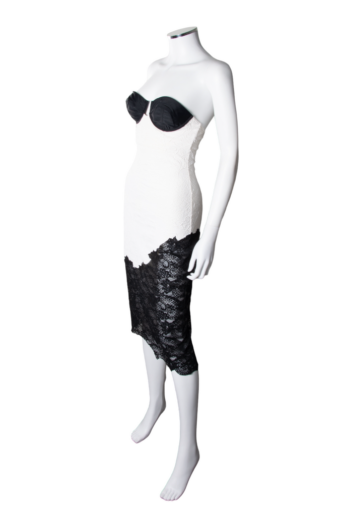 Christian Lacroix Lace Bustier Dress - irvrsbl