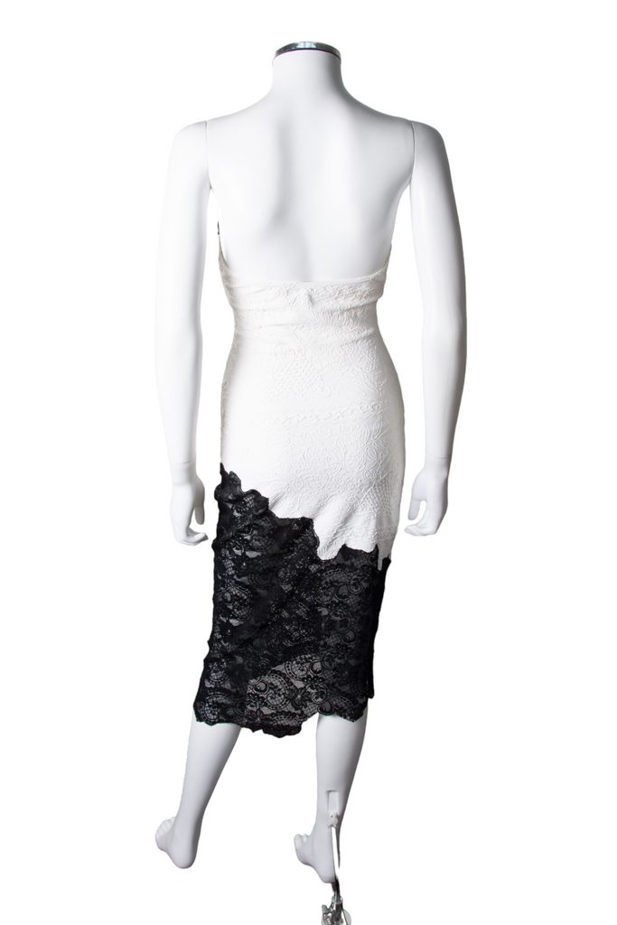 Christian Lacroix Lace Bustier Dress - irvrsbl