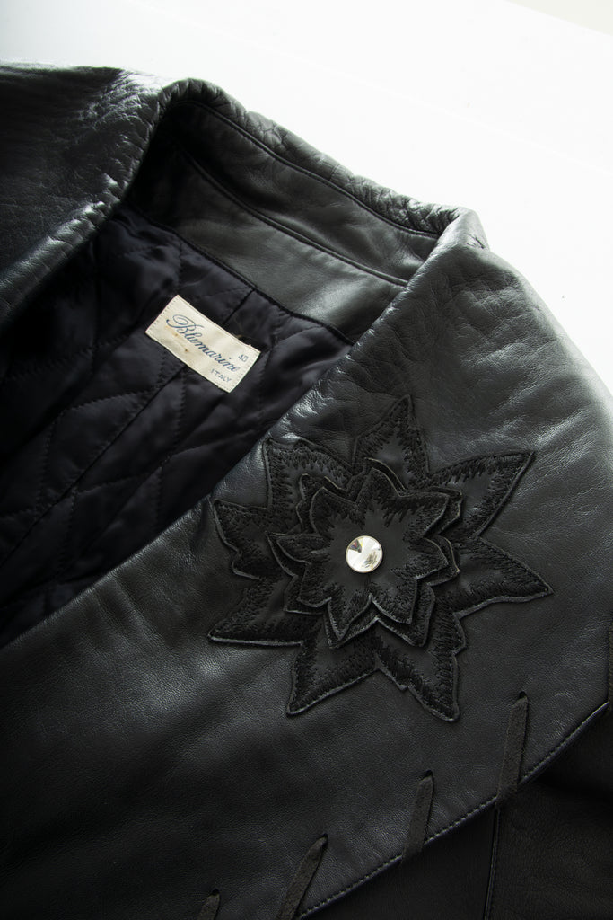 Blumarine Leather Trench Coat - irvrsbl