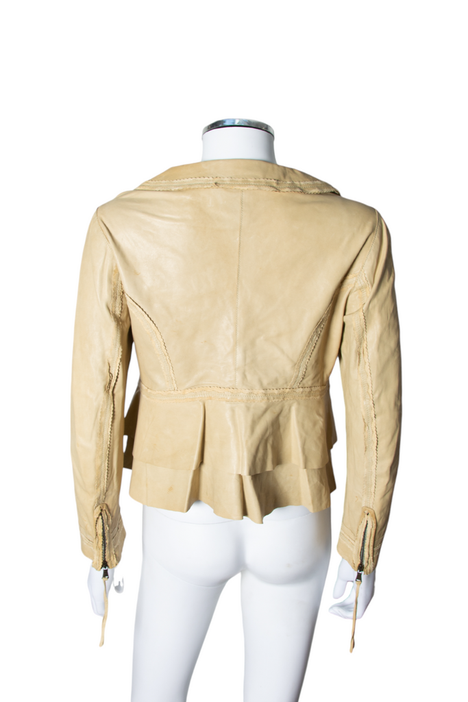 Plein Sud Cropped Leather Jacket - irvrsbl