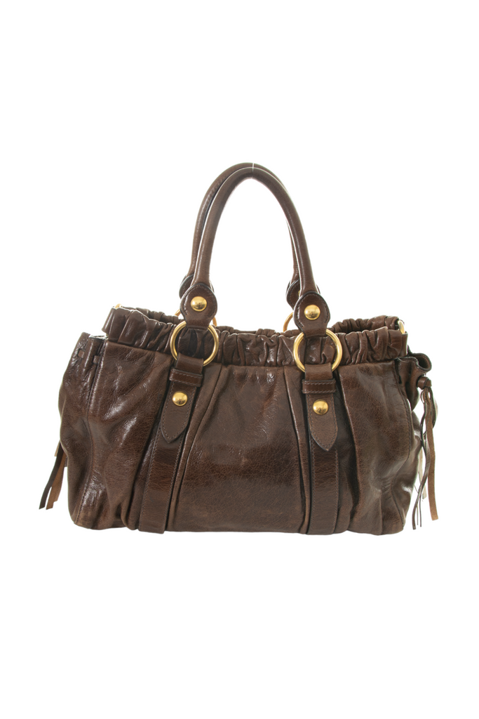 Miu Miu Brown Leather Bag - irvrsbl
