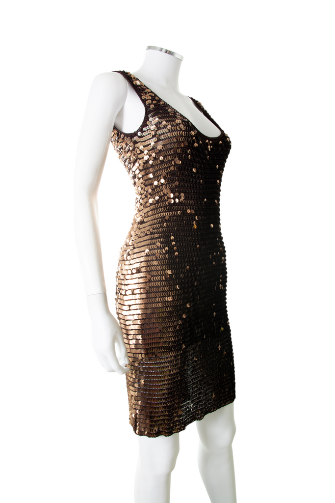 vintage Bronze Sequin Dress - irvrsbl