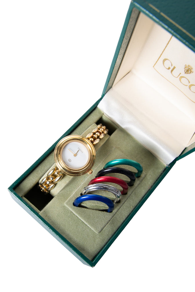 Gucci Chain Link Interchangeable Bezel Watch - irvrsbl