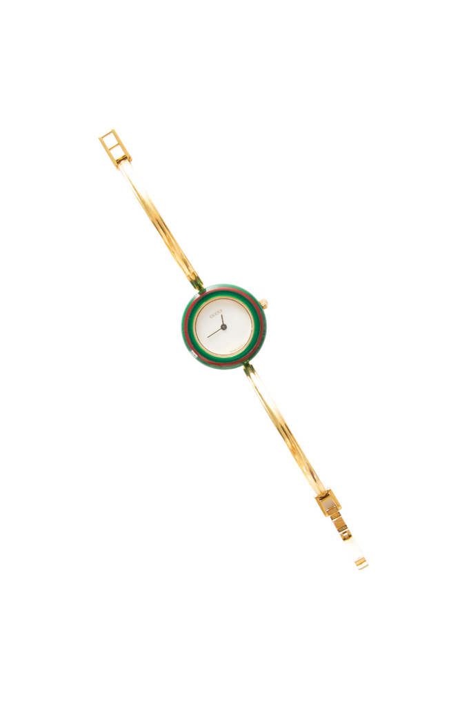 Gucci Iconic Watch with 12 Interchangeable Coloured Bezels - irvrsbl