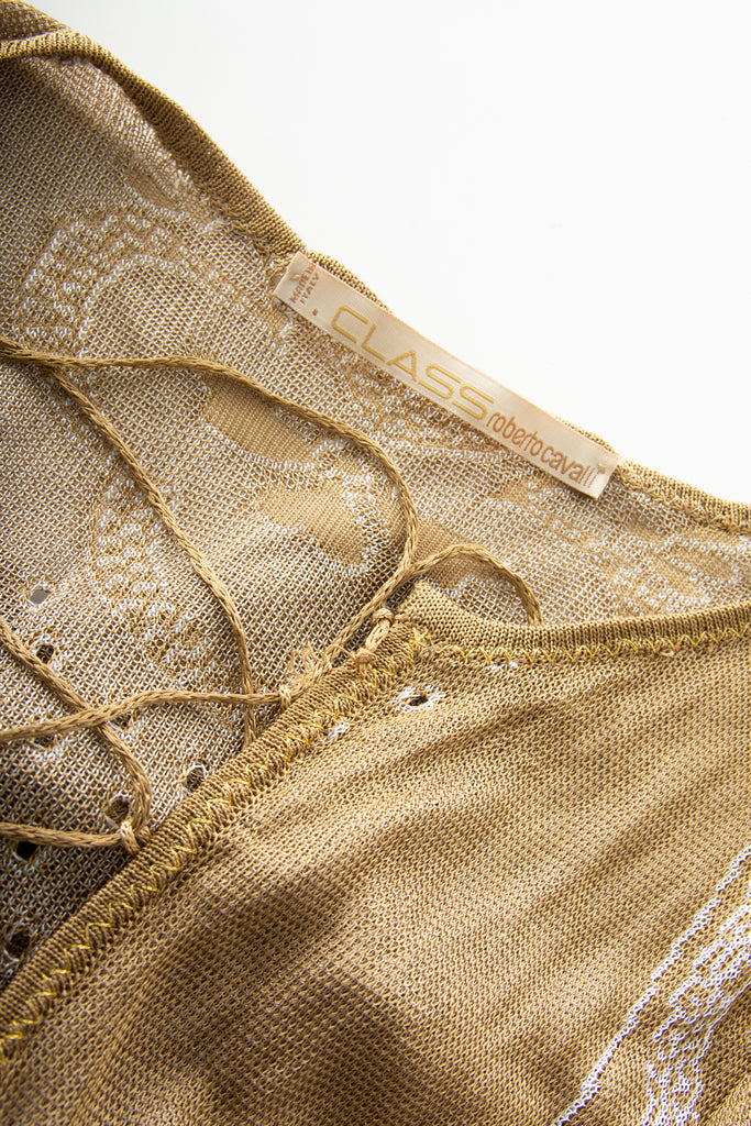Roberto Cavalli Lace Up Knit Dress - irvrsbl