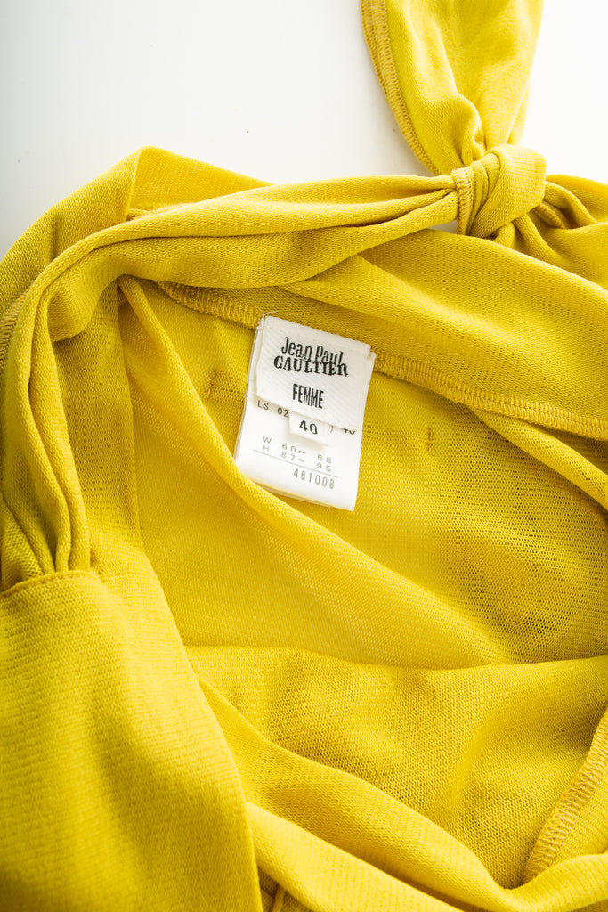 Jean Paul Gaultier Chartreuse Mesh Ruffle Skirt - irvrsbl