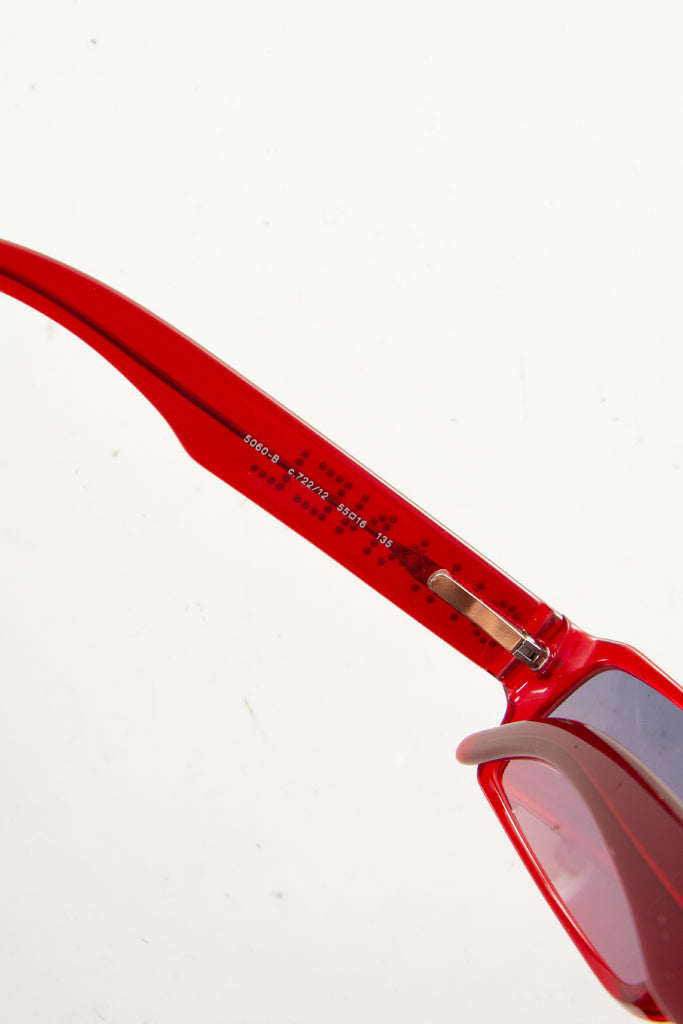 Chanel Red Swarovski Logo Sunglasses - irvrsbl