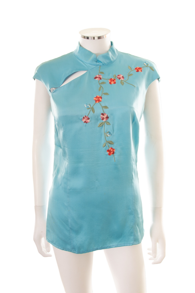vintage Embroidered Chinoiserie Top - irvrsbl