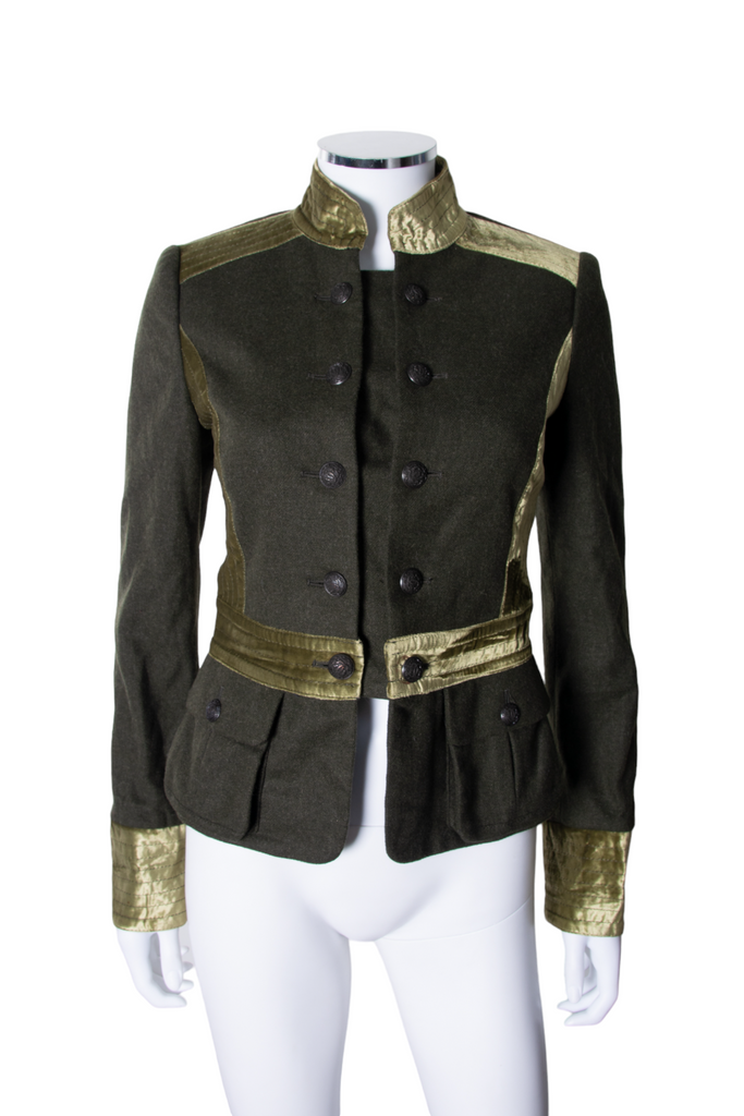 Roberto Cavalli Marching Band Jacket - irvrsbl